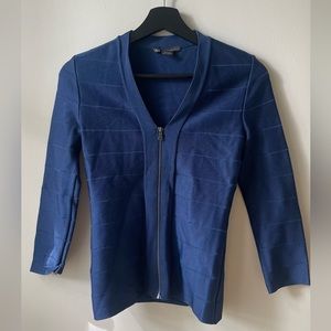 Navy Armani Exchange bodycon blazer